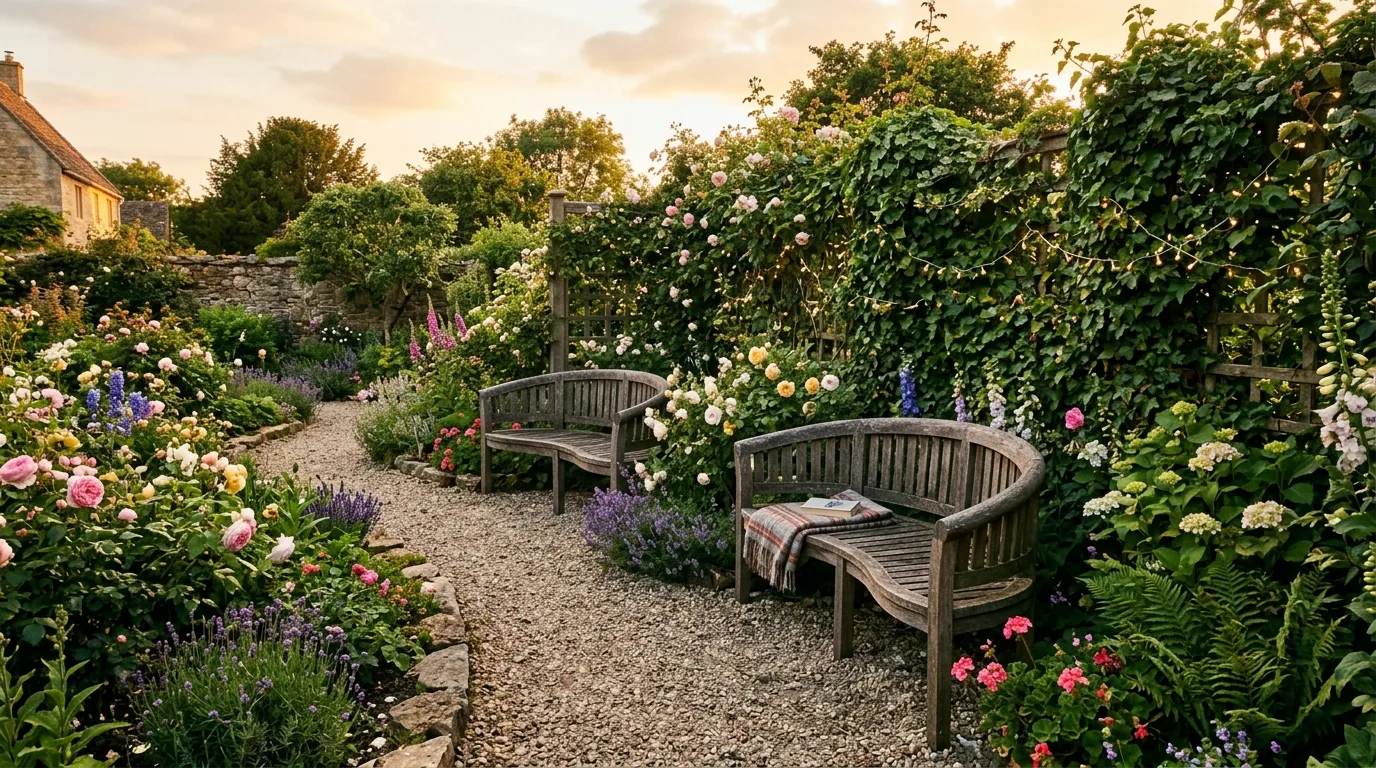 Winding Path Through Planting